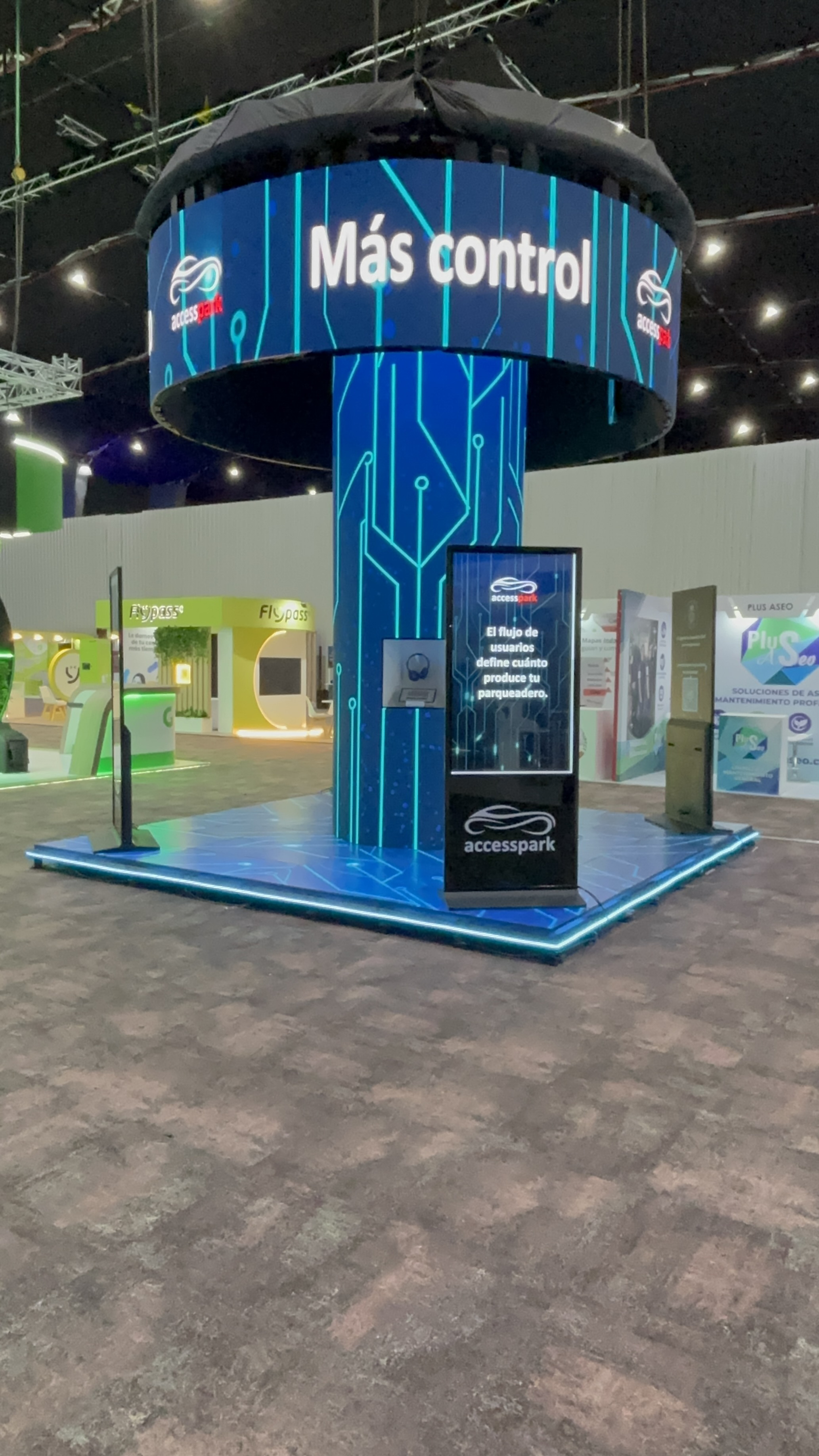 Stand de Accesspark: producto, mensaje y experiencia de marca.